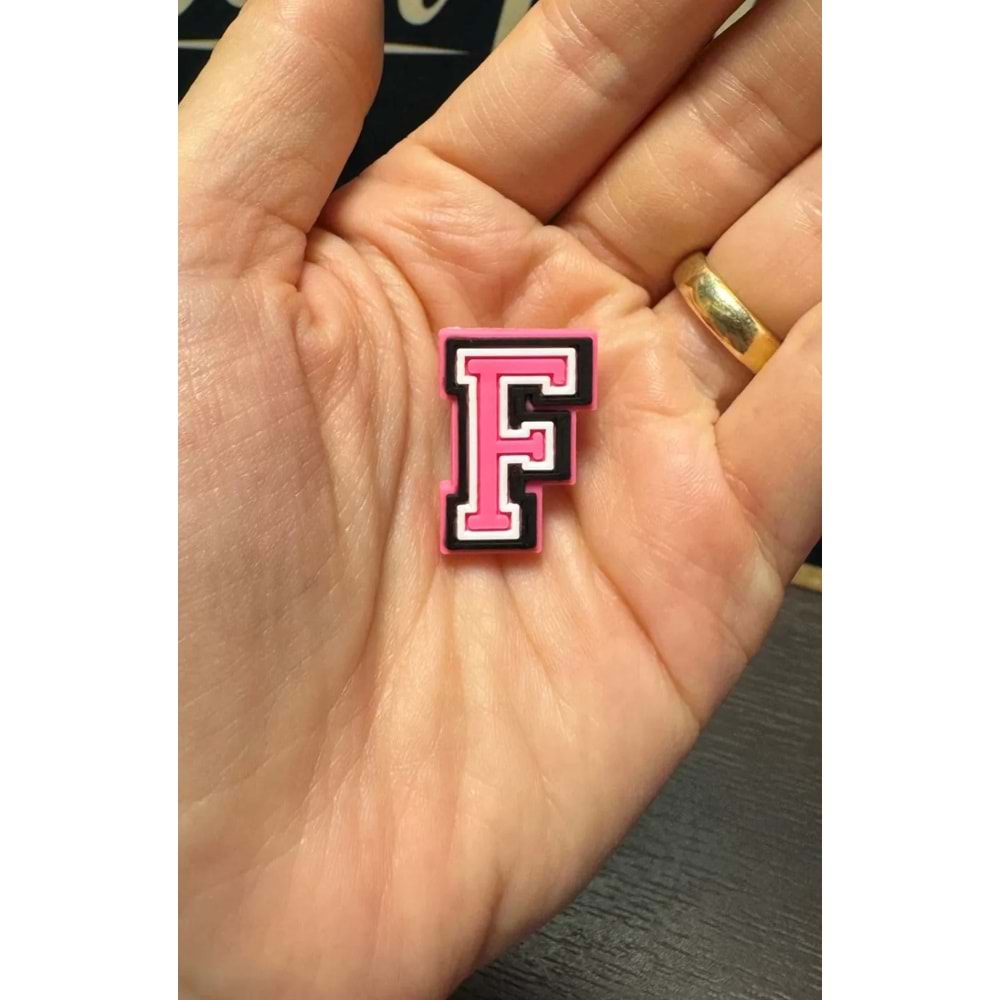 Terlik Süsü/Pembe F Harfi