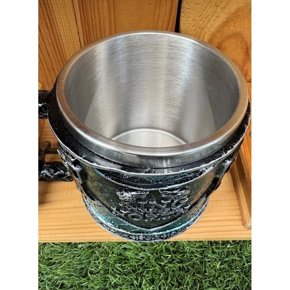 King In The North Paslanmaz Çelik 3D Kupa Bardak