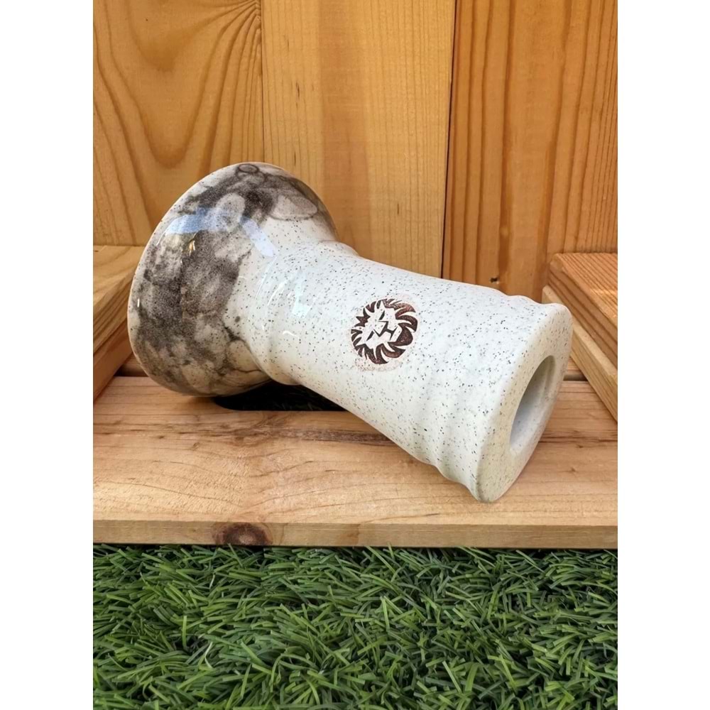 Liger Phunnel Tek Delikli Nargile Lülesi / Alacalı Beyaz