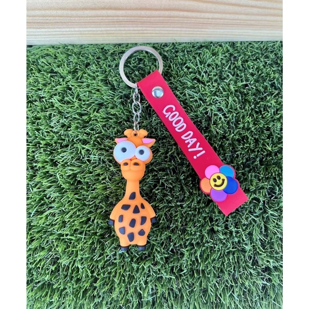 Zürafa Silikon Anahtarlık