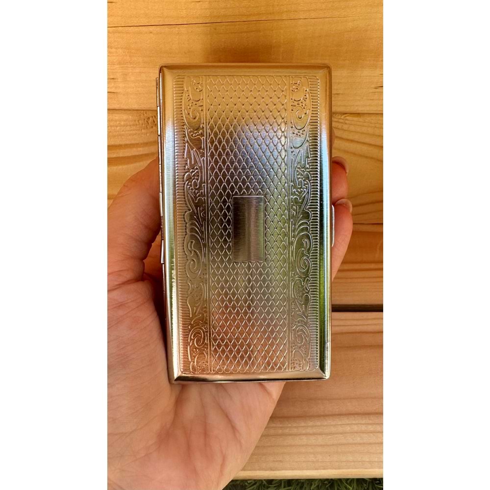 Metal Uzun Slim Tütün Tabakası 1