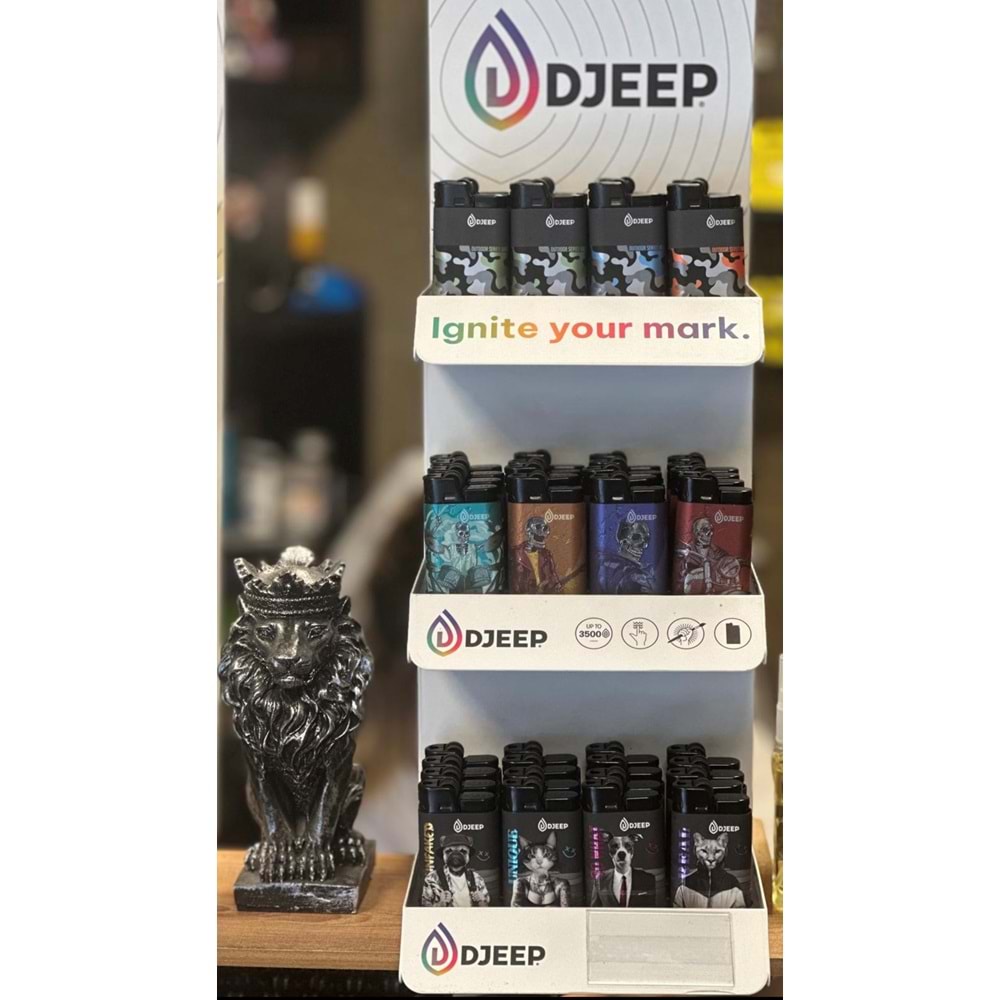Djeep Black Model Taşlı Çakmak 1