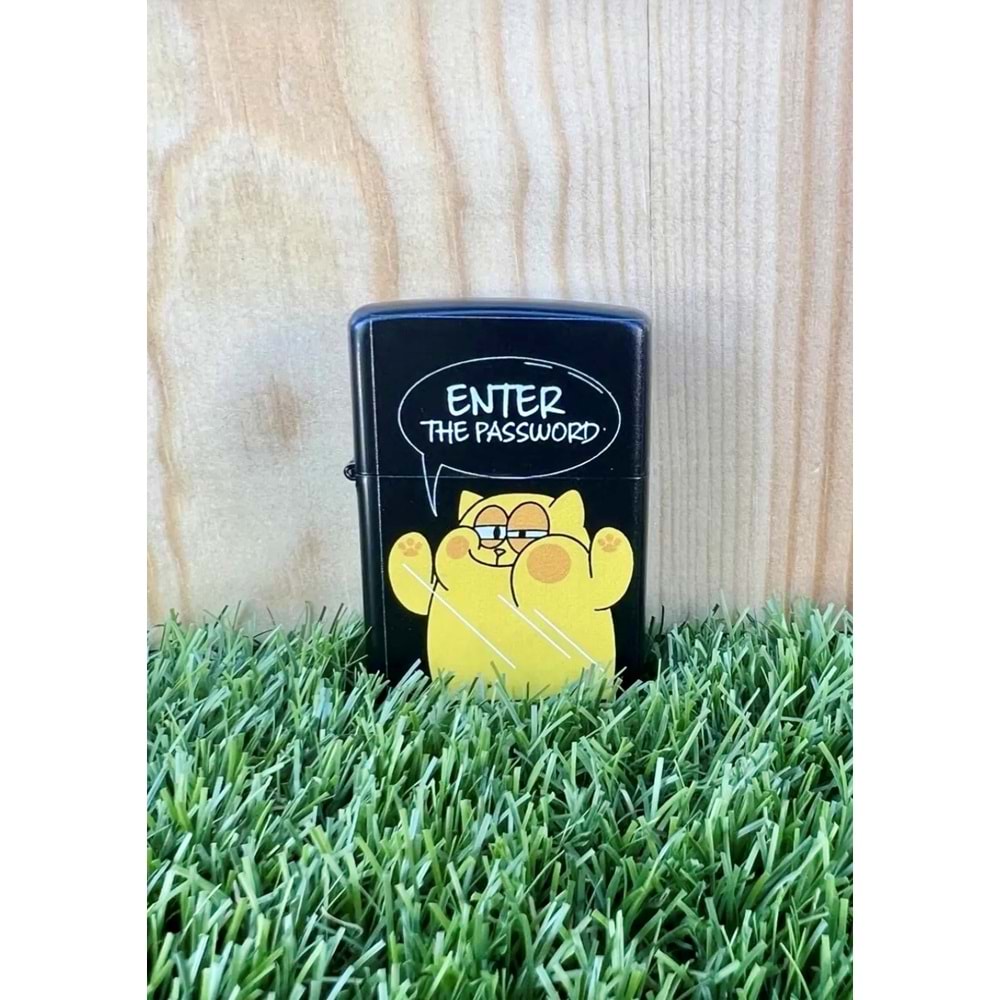 Cat Benzinli Metal Çakmak Uv Baskı