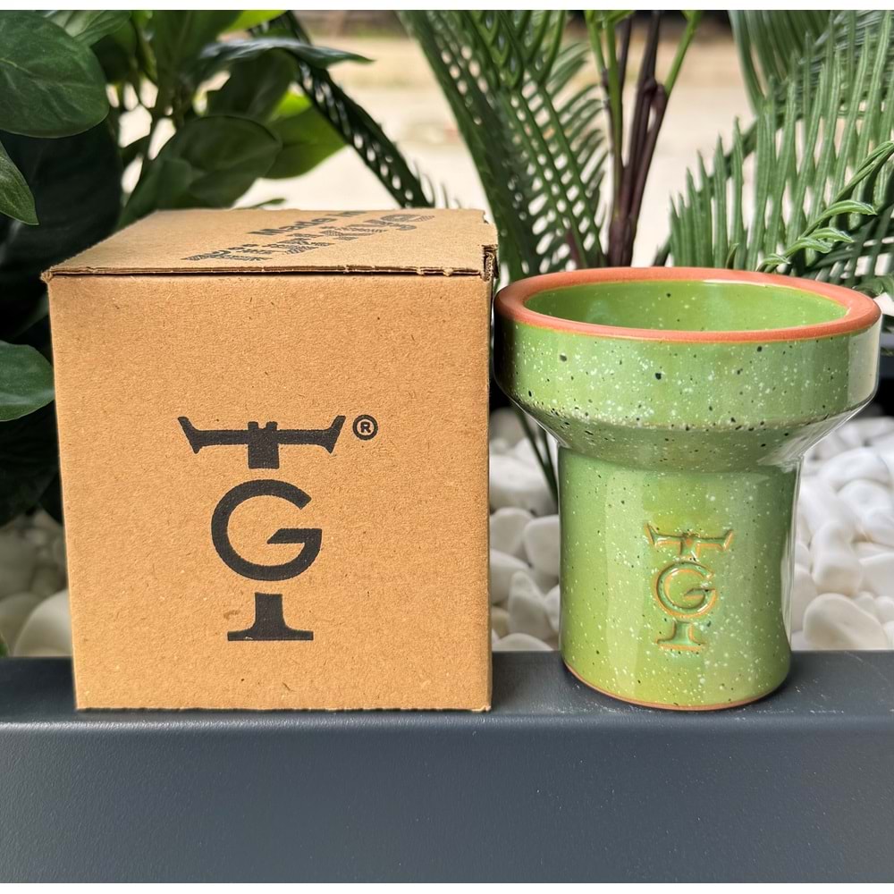 GT Terra Sırlı 6 Delikli Lüle - Yeşil