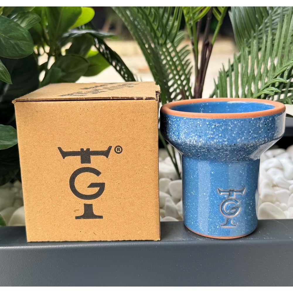 GT Terra Sırlı 6 Delikli Lüle - Mavi