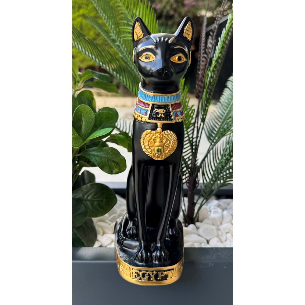 Mısır Kedisi Bastet Heykeli Büyük 24 cm