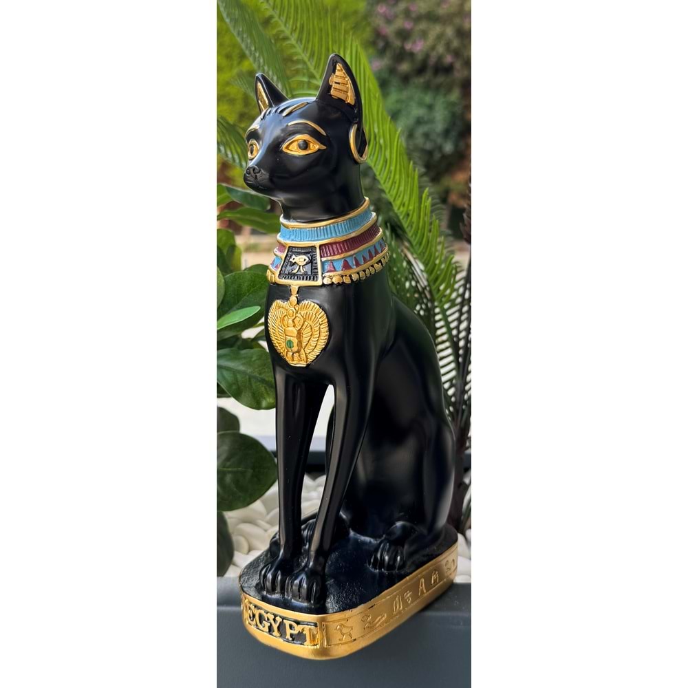 Mısır Kedisi Bastet Heykeli Büyük 24 cm