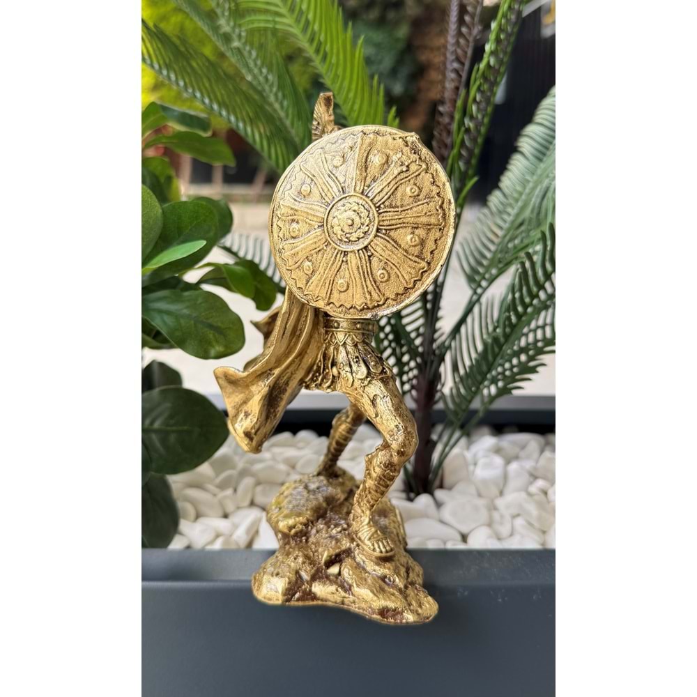 Yunan Mitolojisi Theseus Biblo /20 cm /Altın Rengi
