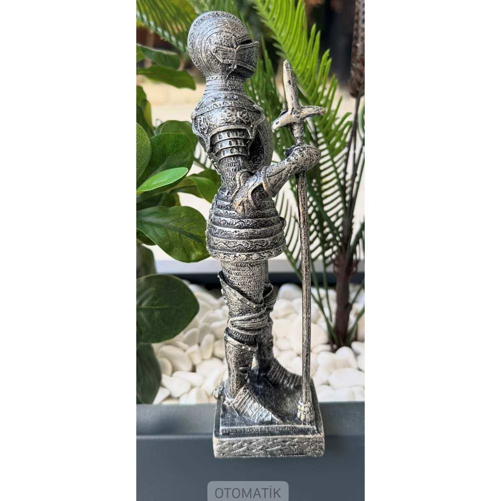 Ortaçağ Şövalyesi Heykel Figür Biblo / 22 cm