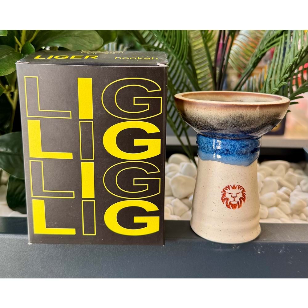 Liger Phunnel Tek Delikli Lüle / Mavi Kahve