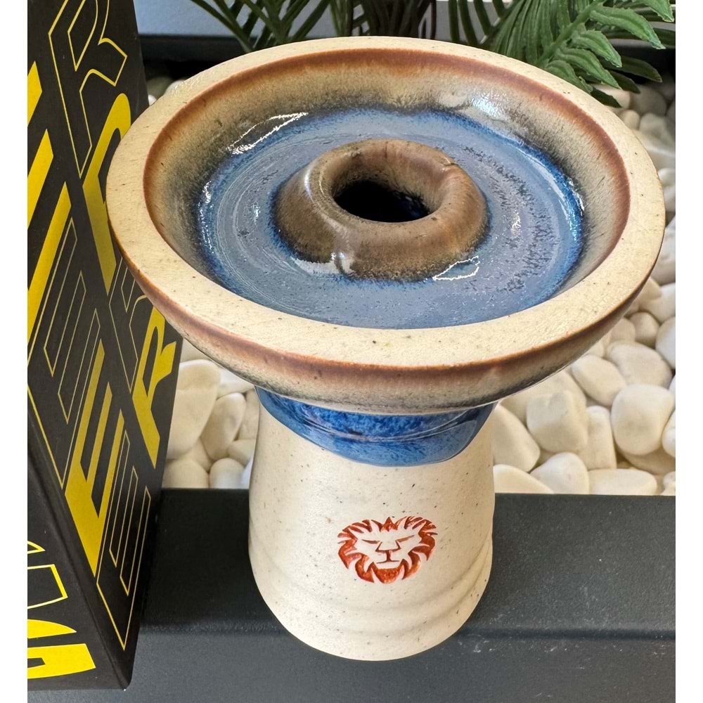 Liger Phunnel Tek Delikli Lüle / Mavi Kahve