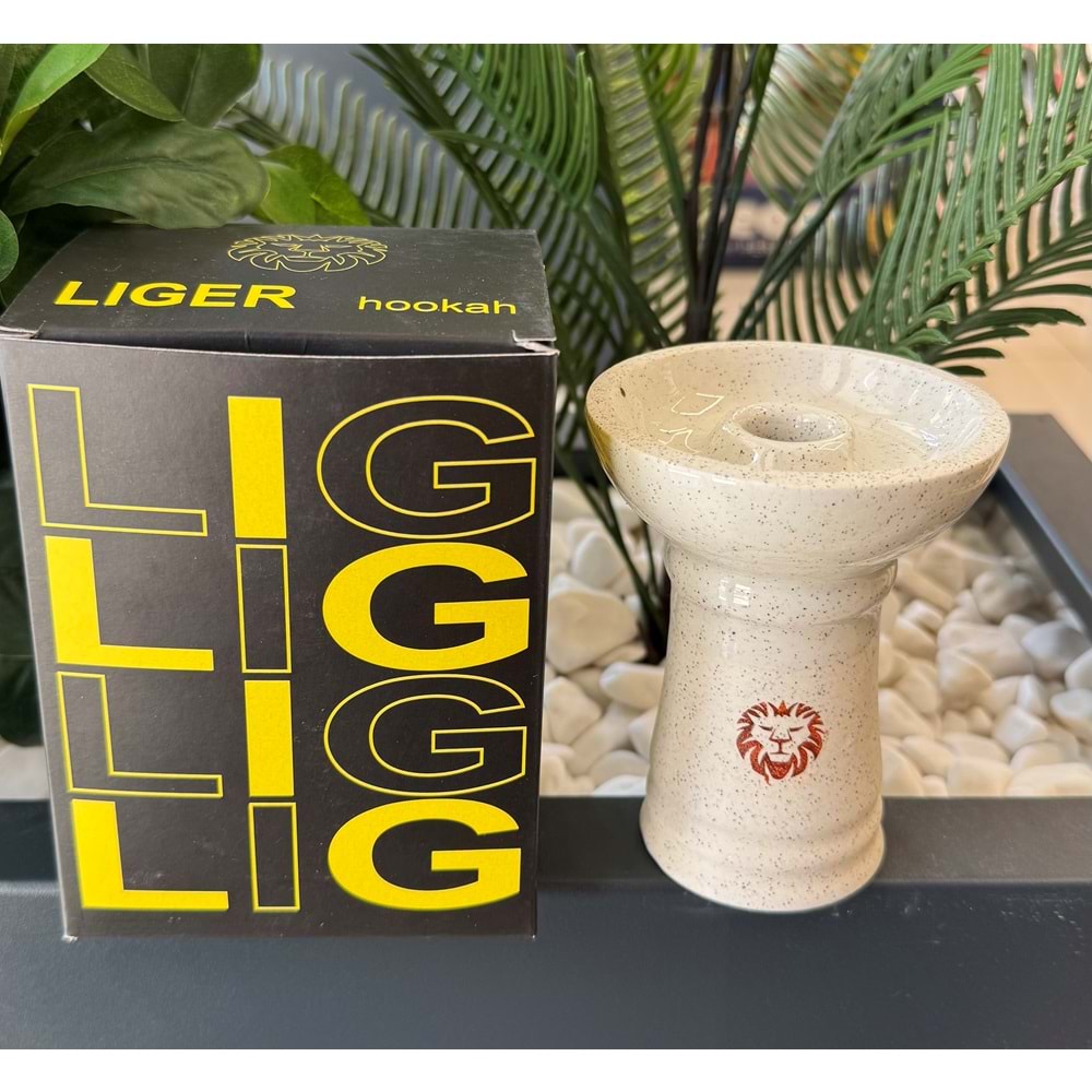 Liger Phunnel Tek Delikli Lüle / Beyaz Simli