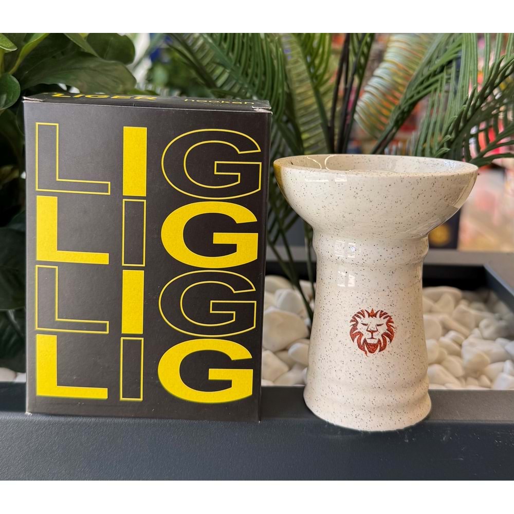 Liger Phunnel Tek Delikli Lüle / Beyaz Simli