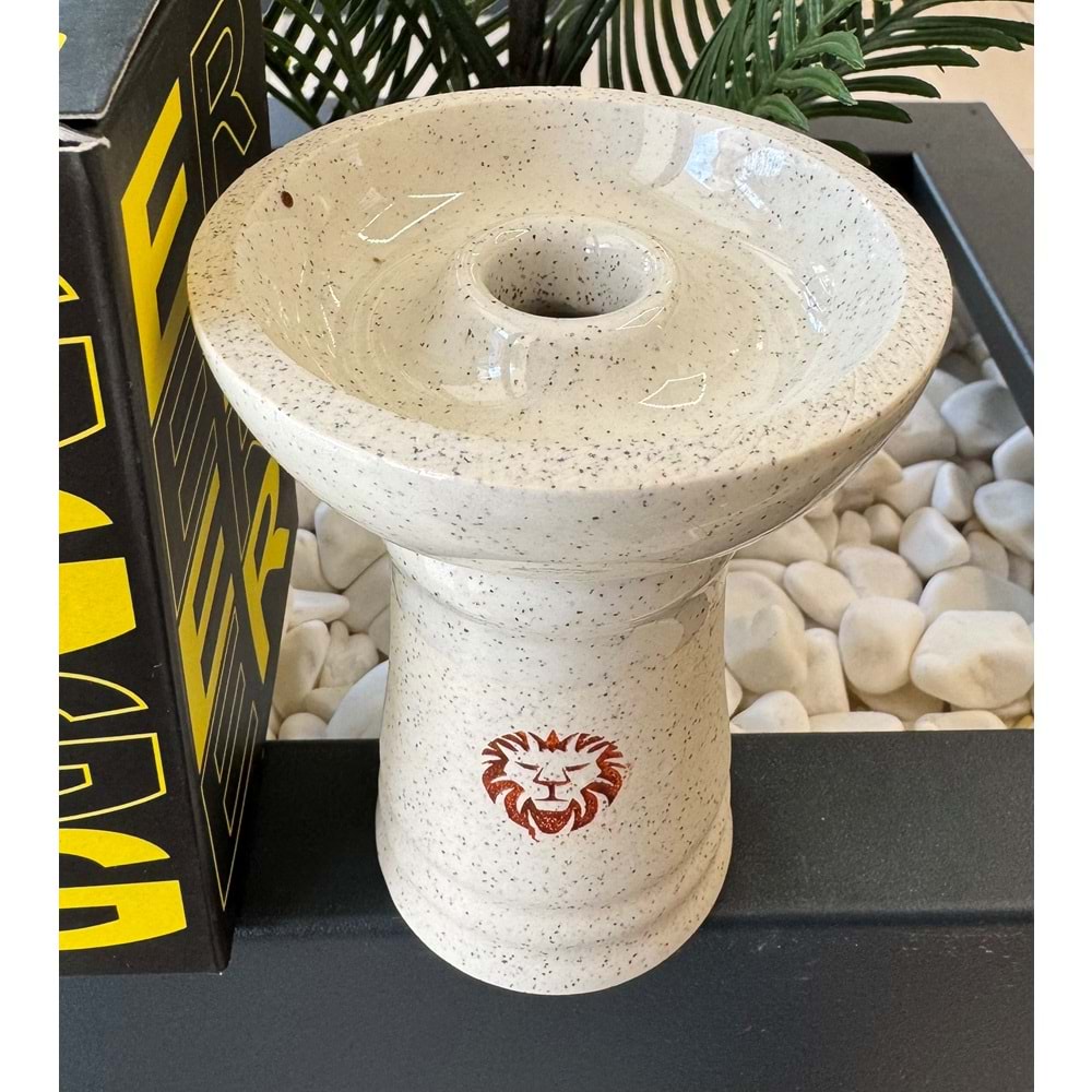 Liger Phunnel Tek Delikli Lüle / Beyaz Simli