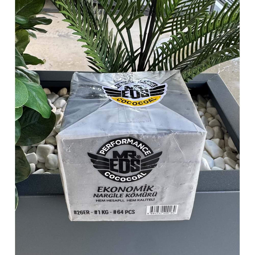 Mr. Eds Cococoal Ekonomik Nargile Kömürü 26er 1 Kg / Kutusuz
