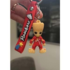 Groot Marvel Anahtarlık Kırmızı ı am groot