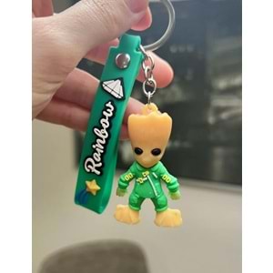 Groot Marvel Anahtarlık Yeşil ı am groot