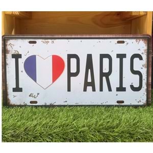 I Love Paris /Metal Plaka