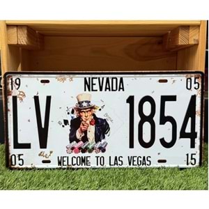 Welcome To Las Vegas/Metal Plaka