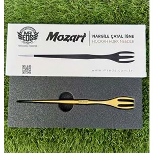 Mr Eds Mozart Nargile Çatal İğne - Gold