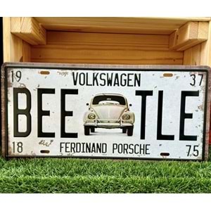Volkswagen Beetle Vosvos/Metal Plaka