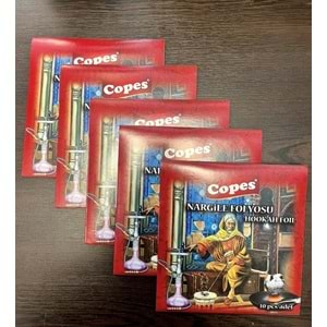 Copes Hazır Kesilmiş Nargile Folyosu 5 Li