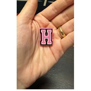 Terlik Süsü/Pembe H Harfi