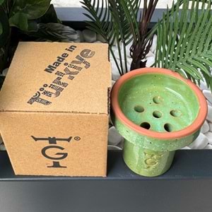 GT Terra Sırlı 6 Delikli Lüle - Yeşil