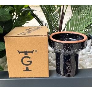 GT Terra Sırlı 6 Delikli Lüle - Siyah