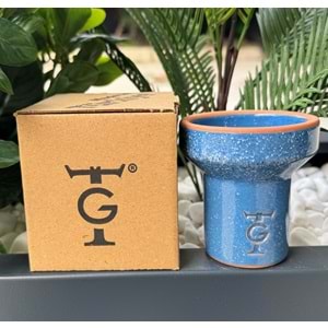 GT Terra Sırlı 6 Delikli Lüle - Mavi