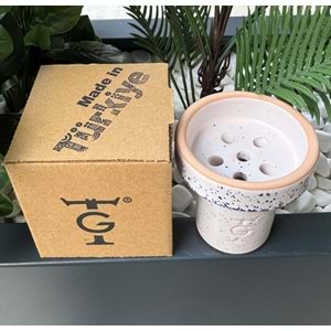 GT Terra Sırlı 6 Delikli Lüle - Beyaz