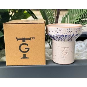 GT Terra Sırlı 6 Delikli Lüle - Beyaz