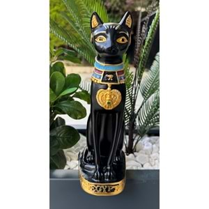 Mısır Kedisi Bastet Heykeli Büyük 24 cm