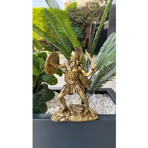 Yunan Mitolojisi Theseus Biblo /20 cm /Altın Rengi