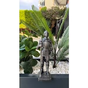 Ortaçağ Şövalyesi Heykel Figür Biblo / 22 cm