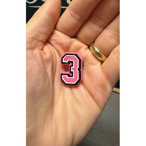Terlik Süsü/Pembe 3 Rakamı