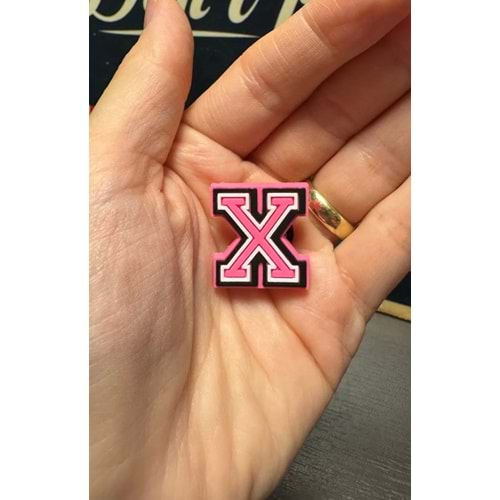 Terlik Süsü/Pembe X Harfi