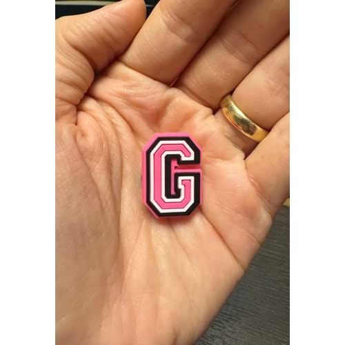 Terlik Süsü/Pembe G Harfi