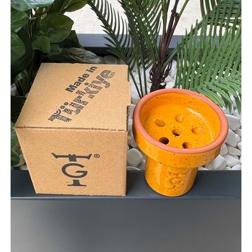 GT Terra Sırlı 6 Delikli Lüle - Sarı