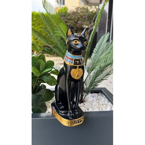 Mısır Kedisi Bastet Heykeli Büyük 24 cm
