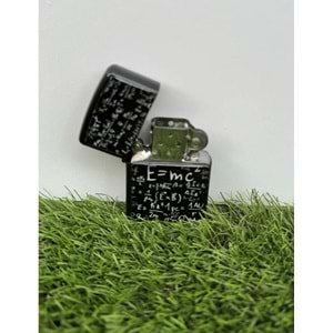 Einstein Benzinli Metal Çakmak Damla Sticker