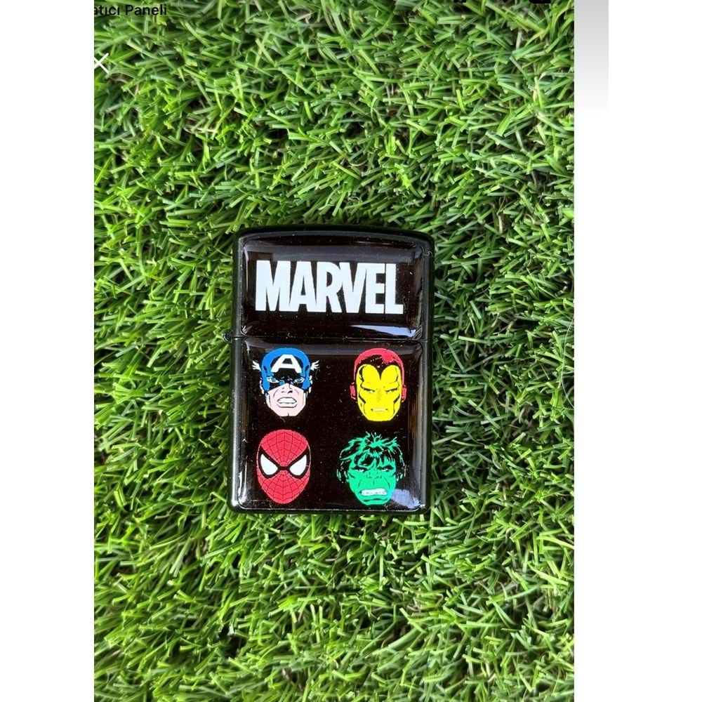 Marvel Benzinli Metal Çakmak Damla Sticker