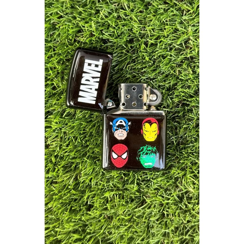 Marvel Benzinli Metal Çakmak Damla Sticker
