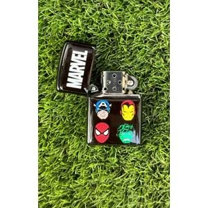 Marvel Benzinli Metal Çakmak Damla Sticker