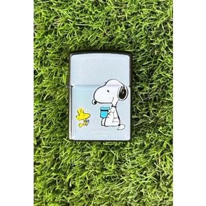 Snoopy Benzinli Metal Çakmak Damla Sticker