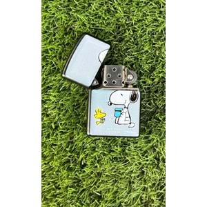 Snoopy Benzinli Metal Çakmak Damla Sticker