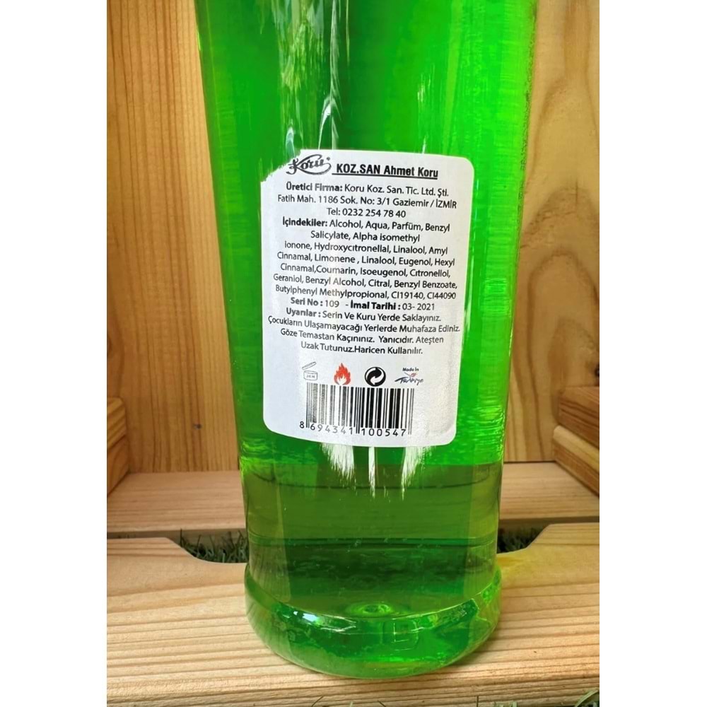 Koru Zeytin Çiçeği Kolonyası 400cc Pet Şişe