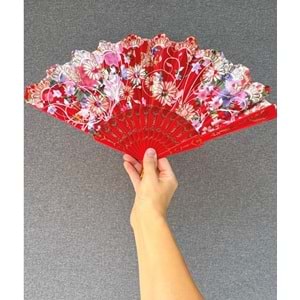 Narçiçeği Renkli Simli Yelpaze