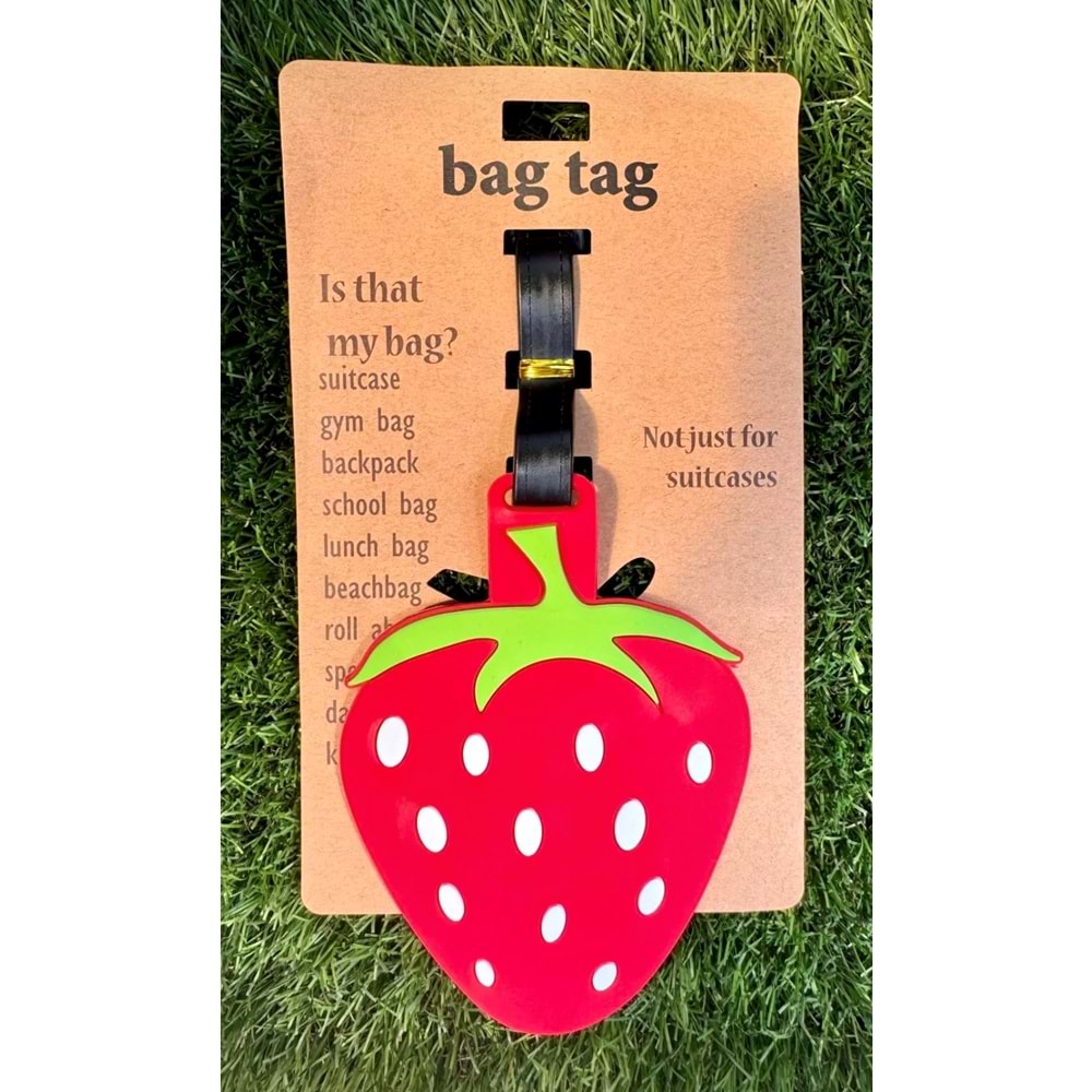 Bagaj Bavul Valiz Çanta Etiketi/Çilek