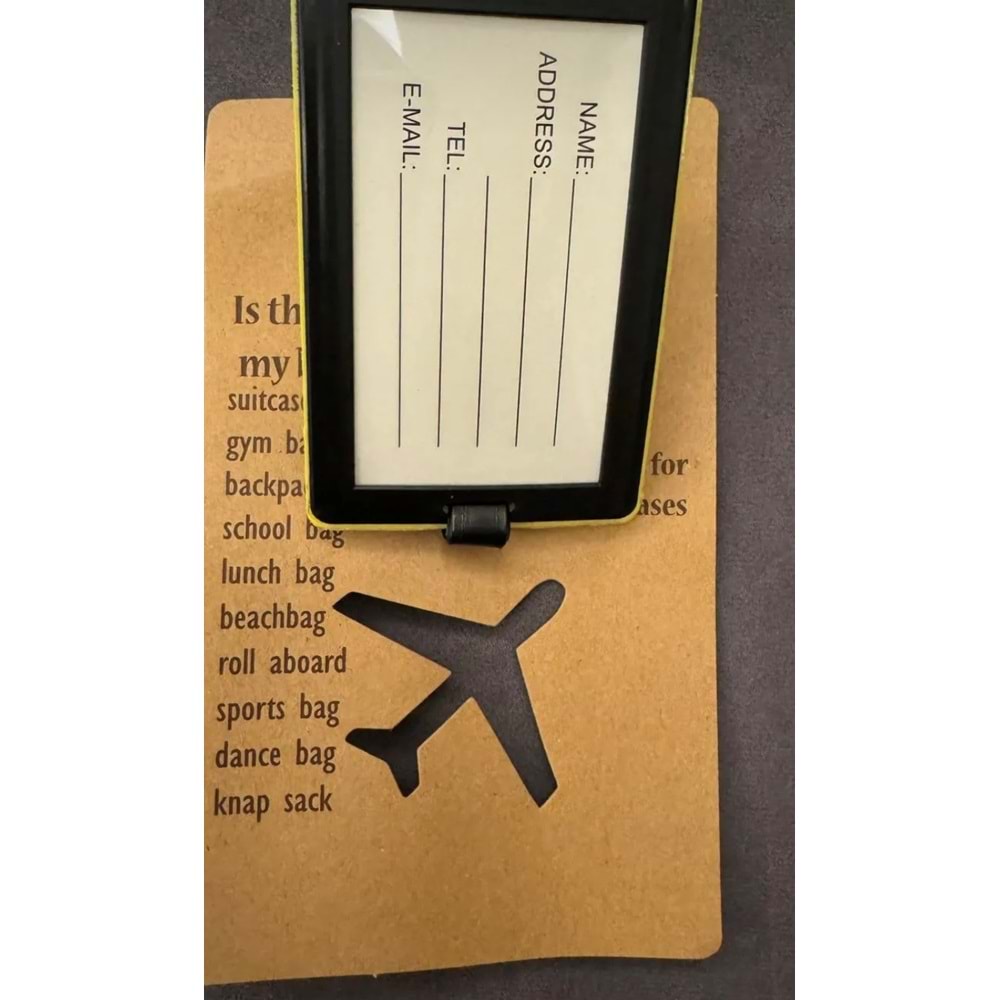 Bagaj Bavul Valiz Çanta Etiketi/Hands Off!